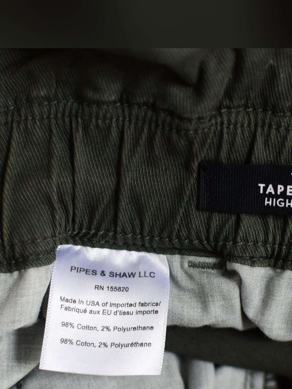 Veronica Beard Tedi Tapered High Rise Pants Paperbag Waist Army Green Size 29 - Picture 14 of 15